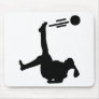 woman soccer bicycle kick mouse pad