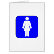 Woman Symbol Greeting Cards