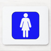 Woman Symbol Mouse Pads