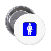 Woman Symbol Pinback Buttons