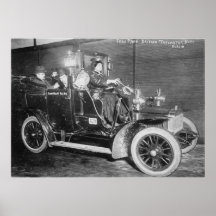 Woman Taxi Driver, early 1900s Poster