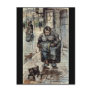Woman Walking Her Dog by Vincent Van Gogh Post Card