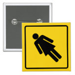 Woman Warning Button