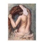 Woman Washing Her Neck postcard
