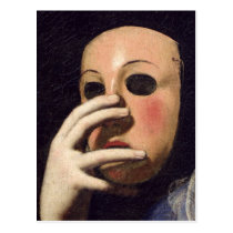 Woman with a Mask postcards