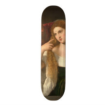 Woman with a Mirror by Titian Skate Board Decks