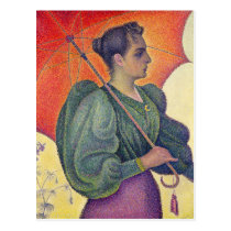 Woman with a Parasol, 1893 postcards