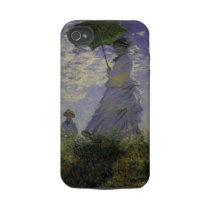 Woman with a Parasol by Claude Monet Iphone 4 Tough Cases