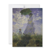 Woman with a Parasol by Claude Monet Personalized Invite