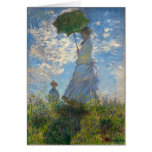 Woman with a Parasol - Madame Monet and Her Son Card