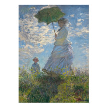 Woman with a Parasol - Madame Monet and Her Son Announcement