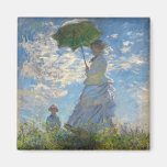 Woman with a Parasol - Madame Monet and Her Son Magnets