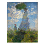 Woman with a Parasol - Madame Monet and Her Son Post Card