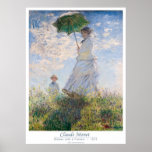 Woman with a Parasol - Madame Monet and Her Son Print