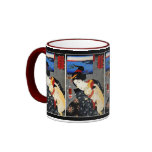 Woman with Cat -Japanese Art - Utagawa Kuniyoshi Coffee Mugs