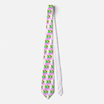 Woman With Chainsaw Neck Tie