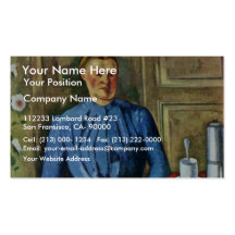 Woman With Coffee Pot By Paul Cézanne Business Cards