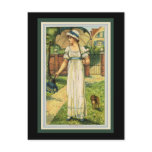 Woman with Dachshund Post Cards