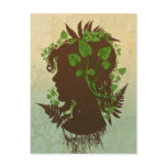 Woman with Leaves and Vines Post Card