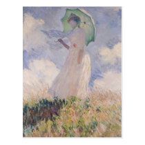 Woman with Parasol turned to the Left, 1886 postcards