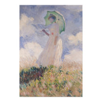 Woman with Parasol turned to the Left, 1886 posters