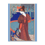 Woman with Peacocks by: Louis John Rhead Postcards