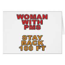 Woman With PMS Greeting Card