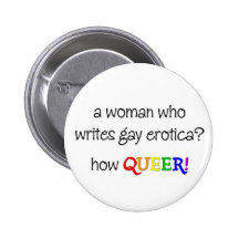 Woman Writer Button