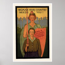 Woman Your Country Needs You! Posters