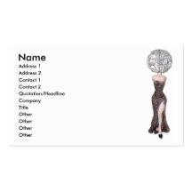 WomanAmericasGlobe, Name, Address 1, Address 2,... Business Card Templates