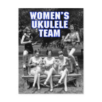 Woman's Uke Team Postcard
