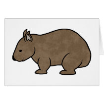 Wombat Graphic Greeting Card