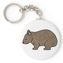 Wombat Graphic Keychain