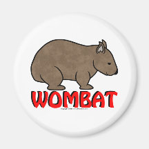 Wombat Logo Refrigerator Magnets