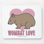 Wombat Love II Mousepads