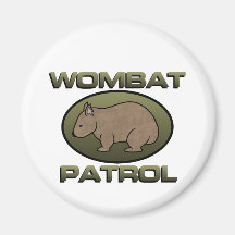 Wombat Patrol II Refrigerator Magnet