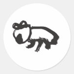Wombat Round Stickers