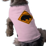 Wombat X-ing Road Sign Doggie T-shirt