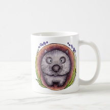 'Wombie' the wombat mug^