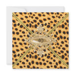 Women 40th Birthday Party Cheetah effect Personalized Invite