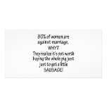 Women Against Marriage Custom Photo Card