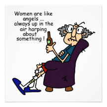 Women Are Like Angels Personalized Invitation
