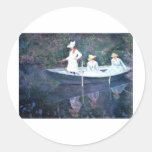 Women Boating - Claude Monet Sticker