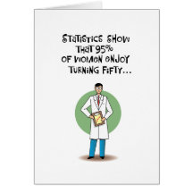 Women Enjoy Turning 50 Birthday Greeting Card