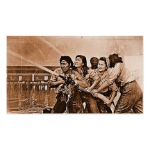 Women Firefighters Pearl Harbour December 7th Business Card Template