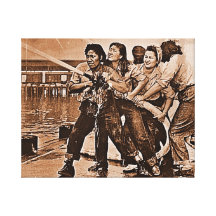 Women Firefighters Pearl Harbour December 7th Canvas Prints