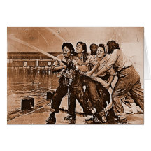 Women Firefighters Pearl Harbour December 7th Card