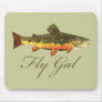 Women Fly Fishing Mousepad