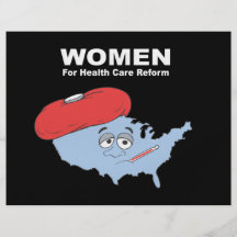 Women for health care reform flyer design