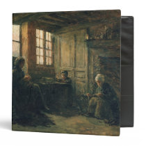 Women Fraying Linen, Honfleur, 1877 binders